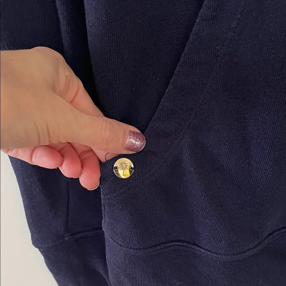 Lilly Pulitzer Cozy and Casual Navy Sweatshirt - Picture 4 of 10